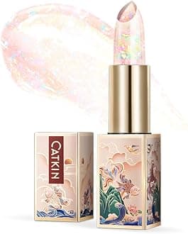 CATKIN Lip Balms Natural Moisturising Lip Balm Hydrating Lip Balm Chapstick Moisturising Lip Care with Vitamin E for 12h Moisture Care Color Change Lip Balm (C02 Colorless)