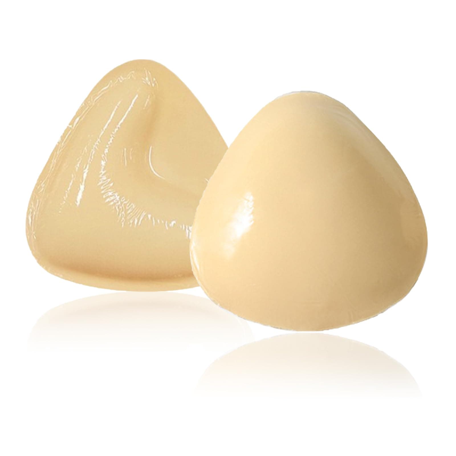 Bra Pads Inserts,Sticky Bra Inserts Removable Push Up Breast Chest Enhancer Stick on Bra Pads Inserts,Bra Inserts Push Up for Bikini Lingerie Top Swimsuit Sport Bra (Beige