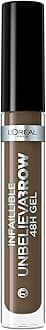 L’Oréal Paris UnbelievaBrow Long-Lasting Eyebrow Gel, Smudge-Proof, Transfer-Proof, Waterproof, 105 Brunette