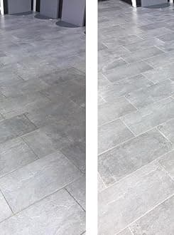 MADE IN GERMANY Fuginator Scrub Brush in grey/green for Tile and Grout: Stiff Nylon Bristle Scrubbing Brush - Bathtub and Shower Scrubber for Floor Joints and Tile Seams - Brush for Bathroom and more