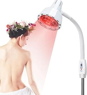 R A Products Physiotherapy Ir Lamp Single Head With Floor Stand Infrared Lamp Therapy Far-Infrared Relaxing Body Device For Acupressure Therapy Pain Relaief Leight Machine Handheld Massager