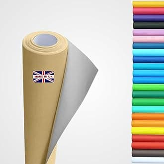Wrapping Paper roll, Large Display Poster Paper Roll, Backing Paper 10m x 76cm - 80gsm Art, School Craft, Packing, Table Runner, Notice Boards, Drawing, Painting, Backdrop, Kraft Paper. (Kraft Brown)