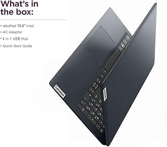 Lenovo IdeaPad 15 Laptop (15.6" FHD Anti-Glare, Intel 10-Core i5-1235U (> i7-1195G7), 16GB RAM, 1TB SSD), Narrow Bezel, Webcam, 10-Hr Long Battery Life, Wi-Fi 6, IST Hub, Win 11 Home in S Mode, Blue