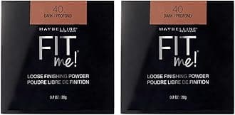 MAYBELLINEFit Me Loose Setting Powder, Face Powder Makeup & Finishing Powder, Dark, 1 Count (Pack of 2)