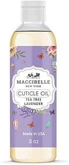 Maccibelle Cuticle Oil Refill Size for Dry Cracked Cuticles (Lavender 8oz)