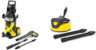 Kärcher - K5 Premium - 2000 PSI Electric Power Induction Pressure Washer - 1.4 GPM & T 5 T-Racer 11" Electric Power Pressure Washer Surface Cleaner Attachment - 32" Extension Wand Included - 2600 PSI