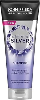 John Frieda Shimmering Silver Shampoo 250ml for Dull Grey or White Hair