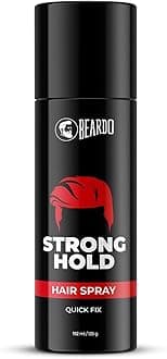Strong Hold Hair Spray, 192 Ml, Hair Spray For Men, Hair Styling, Hair Setting Spray, Hair Fixing Spray, Strong Hold, Natural Shine, Pack of 1