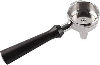 58mm Portafilter Coffee Tea Holder, Stainless Steel and Wood, Compatible with GEMILAI, ASCSO, SEMRMO, (2)