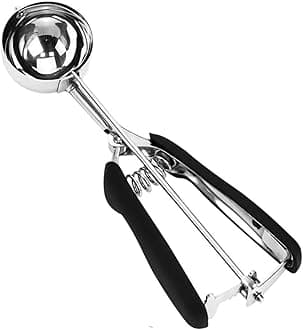 Ice Cream Scoop, 18/8 Stainless Steel Cookie Scoop for Baking, 2.6 Tbsp/42ml/1.4 oz Dough Scoop With Trigger Release - Cupcake and Ice Cream Scooper