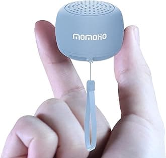MOMOHO Small Bluetooth Speaker - Mini Size but Great Sound Quality,Photo Selfie Button & Answer Phone Calls,BTS0011 (Blue)