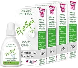 - Ayur - Ayurvedic Eye Drop | Relieves Dryness, Redness, Itching, Cooling | daily-use Eye Drop with Triphala, Rose water, Bhringaraj, Honey | 10ML (Pack of 4)