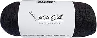 Knitsilk 100% Merino Wool Yarn | 200+ Yards| 100gx2 Count |200 Grams |Handcrafted Material for Knitting, Crocheting & Weaving| Pack of 2