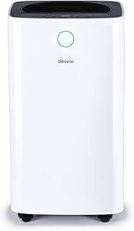 Devola 12L/day Low Energy WiFi Dehumidifier, Quiet & Energy Efficient (costs less than 5p per hour) Dehumidifiers for Home, Laundry Drying Dehumidifier, Dust Filter