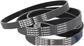 MYruN V-Belt Treadmill Belt Drive Belt 230J/PJ584 240J/PJ610 3/5Ribs Rubber Multi Groove Belt Multi Wedge Treadmill Motor Bike Fitness MYruN (Size : 240J-PJ610, Style : 1PC_4RIBS)