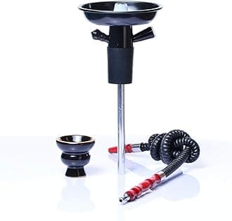 Portable Bottle Hookah Stem, Hookah Shisha Set/Kit, Ceramic Shisha Bowl, Hookah Hose, Stem, Suitable for Glass Bottles, Wine, Champagne
