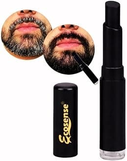 Beard Touch Up Stick for Men | Grey Beard Cover Pen | Natural Looking Beard Colour | Instant Beard & Moustache Filler | Black 3g