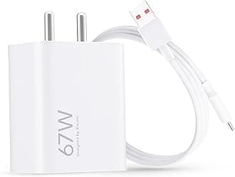 Mi 67W Sonic Charge CombosMi/Xiaomi/Redmi Charger|Superfast 6A Type C Included| Laptops, Tablets & Mobile Charger|(Adapter +