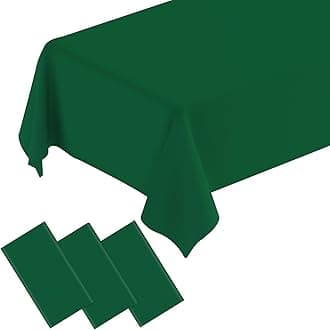 QISOLIY 3 Pcs GreenTablecloth Plastic Table Cloth for Parties Disposable Rectangle Green Table Cloths for Baby Shower Wedding Birthday Holiday Party Decorations 54 ×108 Inch
