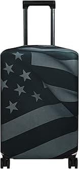 Explore Land Travel Luggage Cover Suitcase Protector Fits 27-30 Inch Case (Flag, L)