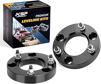 KSP 1.5" F150 Leveling Kits, 1.5in Front Strut Spacers Compatible with F-150 2004-2026 Expedition 2003-2018 Lincoln Mark LT 2005-2008, 1-1/2inch Suspension Level Kit (Package of 2pcs Black)