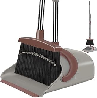 Brown Broom dustpan combo set