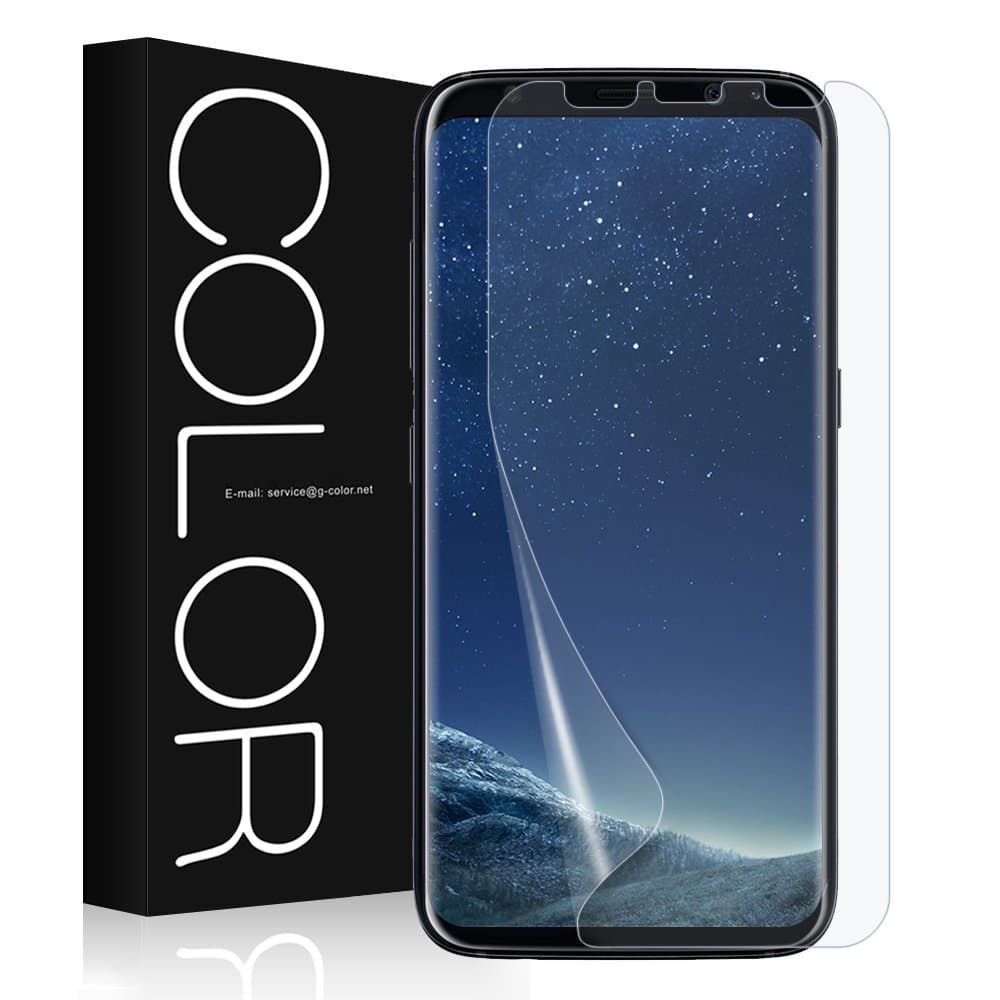 Galaxy S8 Screen Protector, G-Color [Error Proof Bubble Free] [Case Friendly] Full Coverage Not Tempered Glass Film Screen Protector for Galaxy S8