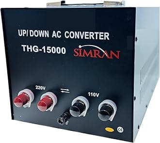 Simran THG-15000T Voltage Converter Transformer 15000 Watts Step Up Down Power Converter for 110 Volt, 220/240 Volt Conversion, CE Certified