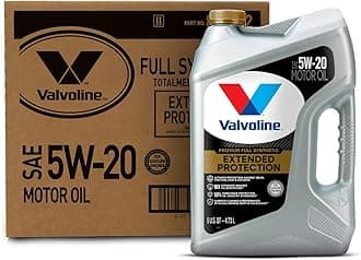 Extended Protection 5W-20 Full Synthetic Motor Oil 5 Quart, Pack of 3