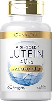 Non-GMO & Gluten-free Lutein and Zeaxanthin Supplement (40mg,180 Softgels)