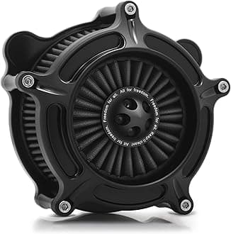 For harley davidson Sportster Air Cleaner filter street road glide M8 softail dyna 103 107 air intake Road King touring (OPS Black - Gray -Black spike, Model B : Softail 93-15,Touring 00-07)