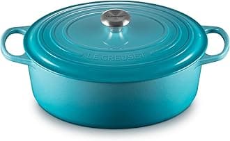 LE CREUSETEnameled Cast Iron Signature Oval Dutch Oven, 8 qt., Caribbean
