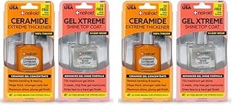Nail-Aid Ceramide Extreme Thickener + Gel Top Coat, Clear, 2 Count (Pack of 2)