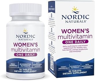 Women’s Multivitamin One Daily - Skin, Hair, Energy, & Bone Support - Immunity Supplement - 20 Essential Nutrients - 30 Tablets - 30 Servings