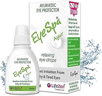 Ayur - Ayurvedic Eye Drop, Relieves dryness,redness,itching,Cooling daily-use Triphala, Rose water, bhringaraj, honey (Pack of 1) -10 ML
