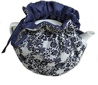 Tea Cosy - Pure Cotton Printed Tea Cosy, Kitchen Tea Pot Dust Cover, Breakfast Warmer, Insulation and Keep Warm, Color#6