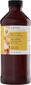 Butter Bakery Emulsion: True Butter Flavor, Ideal for Enhancing Rich Dairy Notes in Baked Goods, Gluten-Free, Keto-Friendly, Butter Flavoring Essential for Your Kitchen