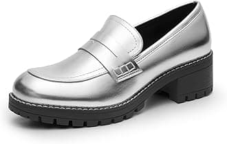 DREAM PAIRSWomen's Platform Chunky Heeled Loafers, Womens Business Casual Shoes