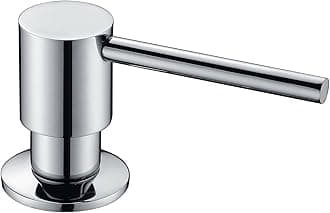 Soap Dispeser for Kitchen Sink, Bult in Soap Dispenser, Kitchen Bathroom Sink Deck Mount Soap or Lotion Pump Dispenser Chrome