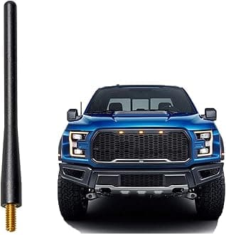 Anina 4.7'' Car Short Antenna Mast for 2009-2018 Ford F150 Aluminium Alloy Truck Antenna for AM/FM Radio Reception Car Wash Proof