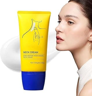 Neck Cream, Neck Firming Cream, ne-ck cream with Roller, ne-ck cream Peptide Moisturizing neck cream, Tighten and Lift neck cream, Firm and Lift Sagging Skin (1PC, 150g)