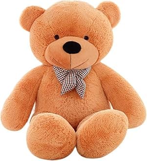 MorisMos Giant Teddy Bear Stuffed Animals Big Teddy Bear Plush, Soft Giant Bear Gifts for Girls Girlfriend on Valentine Christmas Birthday, 47 Inches, Orange