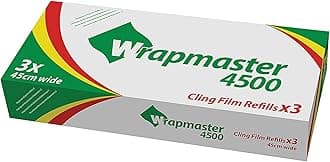 Wrapmaster Number 4500 Cling Film Rolls, Pack of 3
