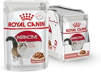 Instinctive Adult Cat Food, 85 Grams, Pack of 12 Sachet, Wet Food, Supports Active Behavior, Urinary Tract Health & Renal Health, Instinctively Preferred