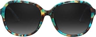 CarfiaAcetate Polarized Sunglasses for Women UV Protection Retro Trendy Big Sunnies CA2024