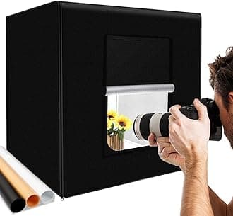 Photo Light Box Large Kit 27x27inch/70x70cm Dimmable Photo Studio Professional Cube Shooting Tent Box with 96x2 LED Lights Strips 3xPVC Backgrounds for Jewelry Product Photography (6000lm,CRI:95+)