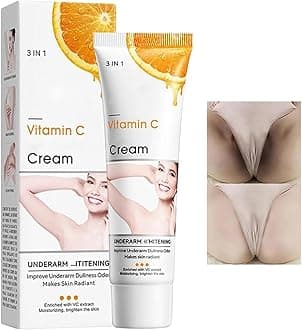 Vitamin C Skin Whitening Cream,Dark Spot Remover for Face,Skin Lightening Cream for Intimate Areas,Neck,Armpit,Elbow, Inner Thigh and Knees,Improve Underarm Dullness Odor