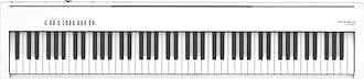 Roland Digital Piano, FP-30X Electronic Piano, 88 Keys, Portable Slim with Built-in Speaker, Bluetooth Audio Compatible, WH White