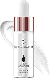 Ronzille Liquid Illuminator Silver Highlighter Ultra Smooth Shine Waterproof Face And Body Highlighter (Silver)