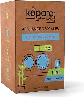 Koparo Multi-Use Appliance Descaler | Pack of 4-100g each | Suitable for Top Load & Front Load | Removes Limescale & Odour